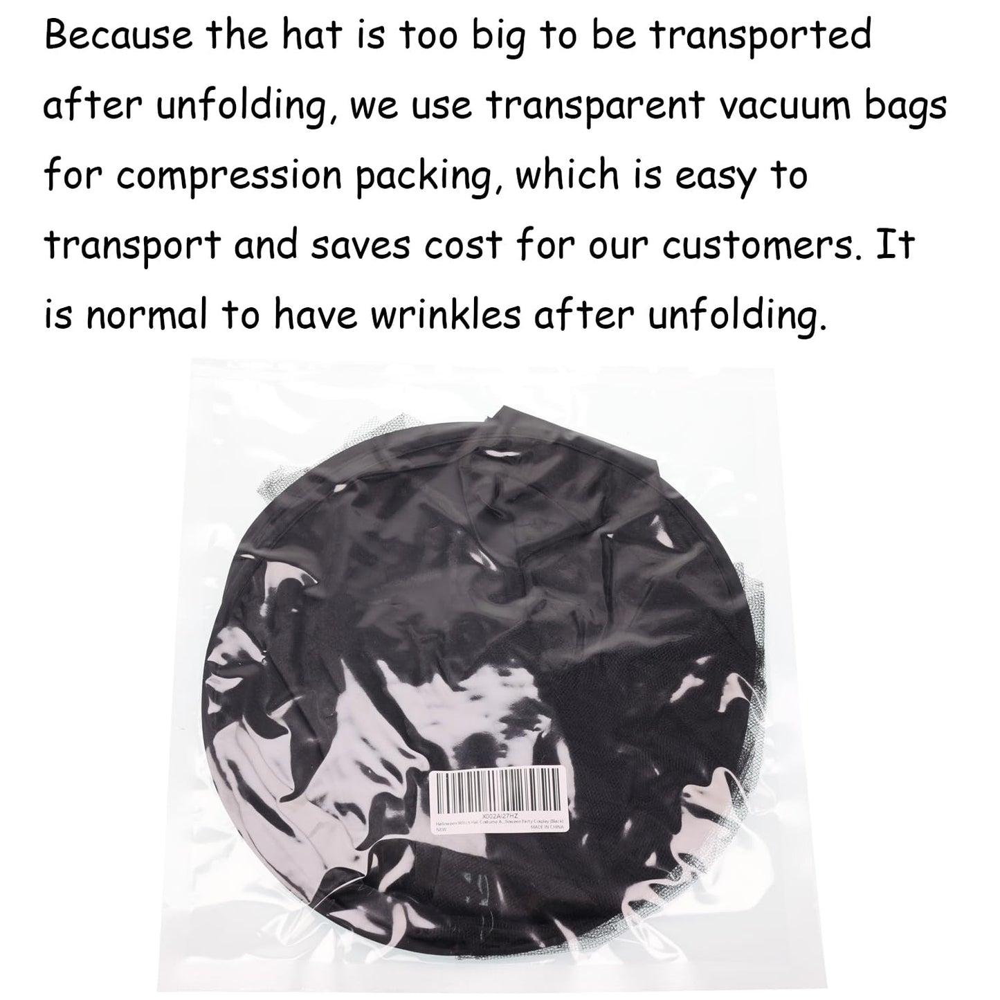 Halloween Witch Hat Costume Accessory Women Hats for Halloween Party Cosplay (Black)