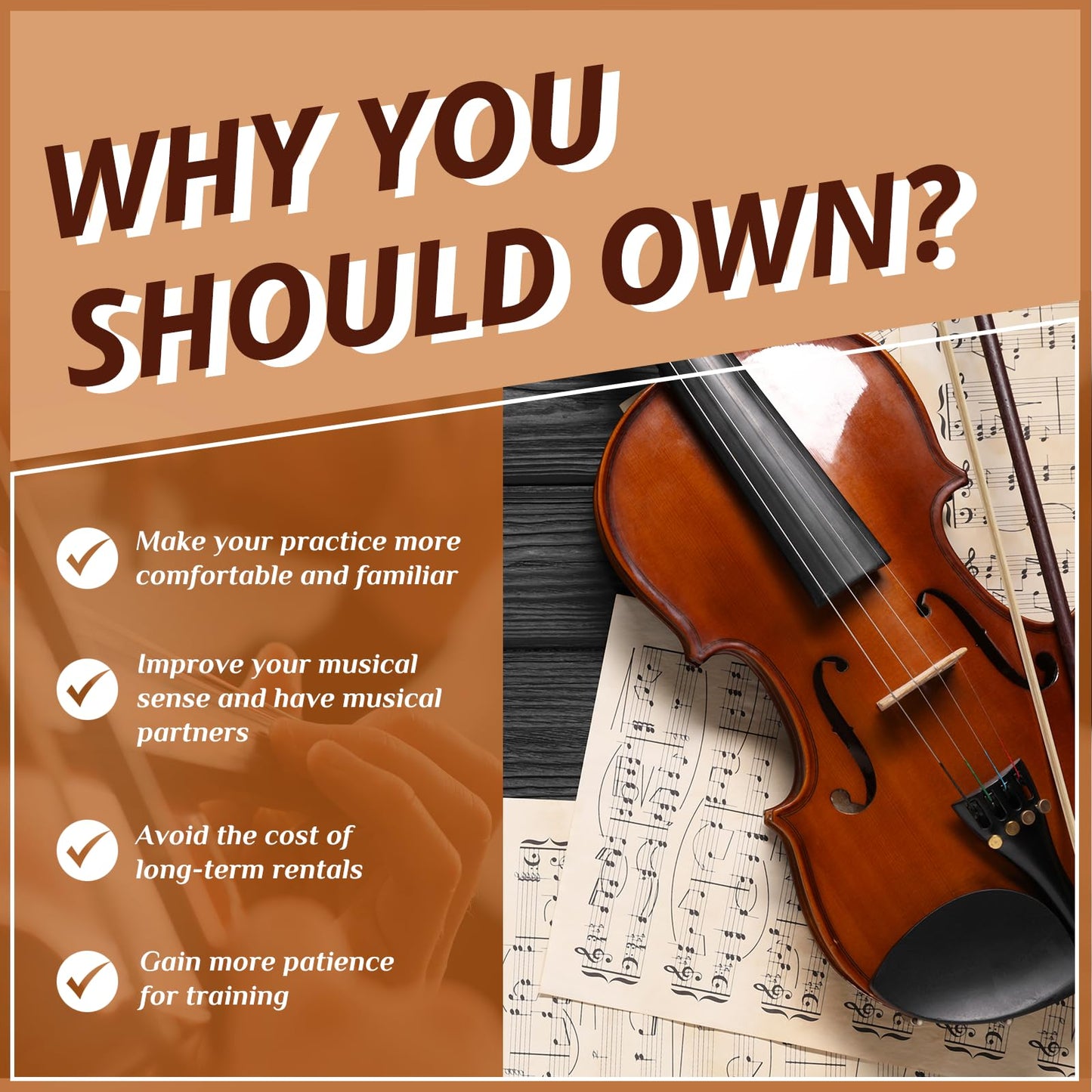 Ktaxon 1/4 Violin For Beginners, Fiddle For Students And Enthusiasts, Acoustic Violin Kit With Case, Bow, Rosin & Manual