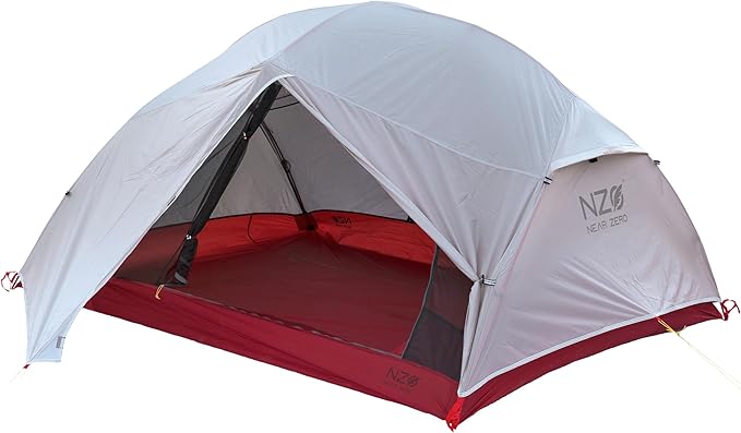 Near Zero 1-3 Person Ultralight Backpacking Tents, up to 2 Doors, 20D Ripstop Waterproof Sealed Nylon, Freestanding, Rainf...