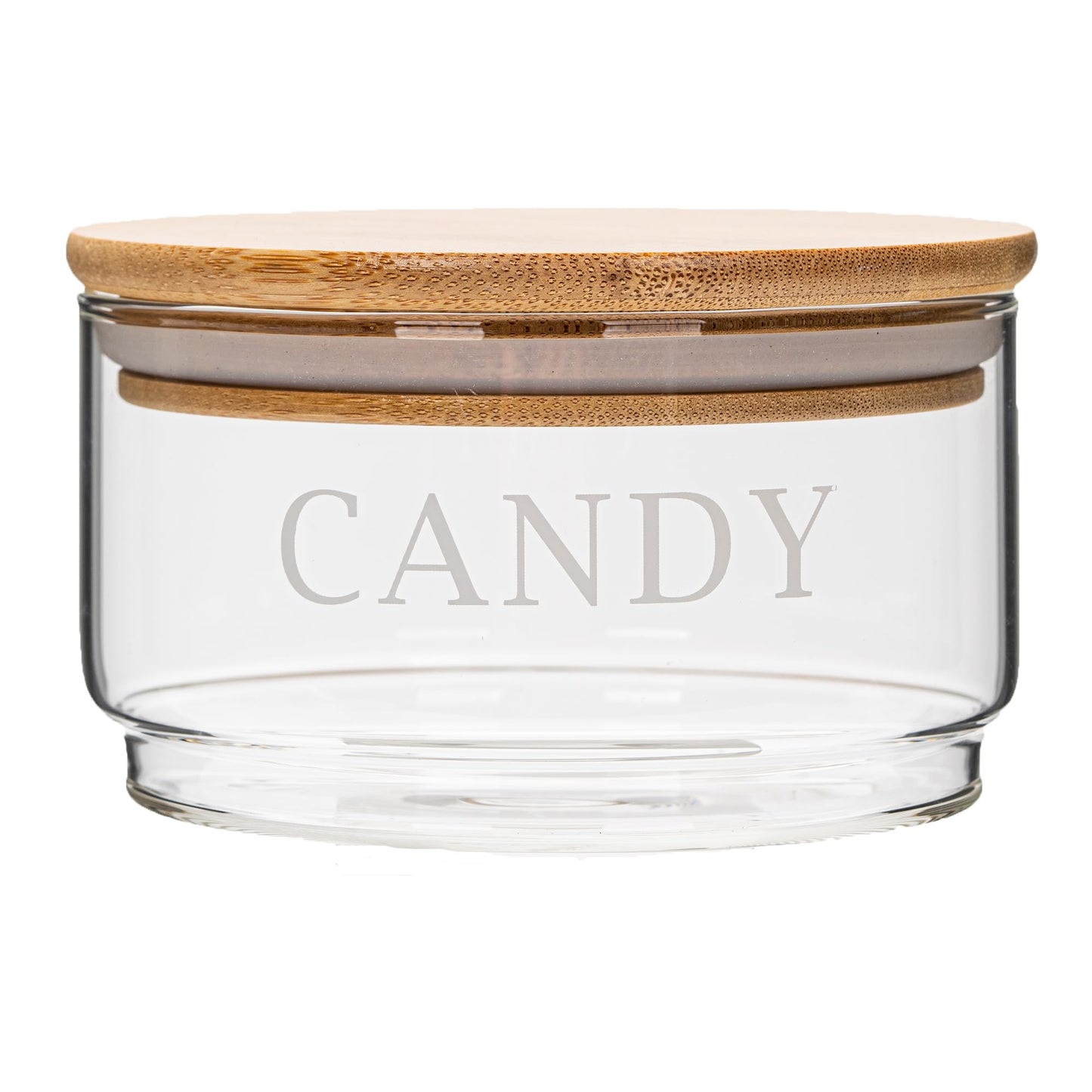 KEKEHOME 11oz Glass Candy Dish with Lid Covered Candy Bowl Decorative Cookie Jar Clear Salad Bowl Buffet Storage Container for Home Kitchen Coffee Table Office Desk and Party Wedding