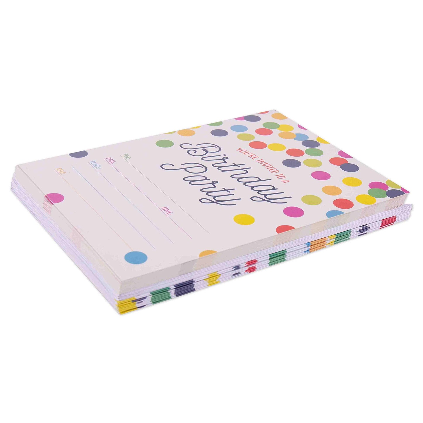 GSM Brands Invitations for Birthday Party - 20 Cards with Envelopes