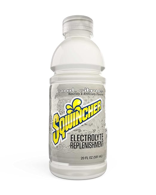 Sqwincher Activity Drink Bottles | Cool Citrus Flavored | Low Calorie | Low Sodium | Ready-To-Drink | Electrolyte Replenis...