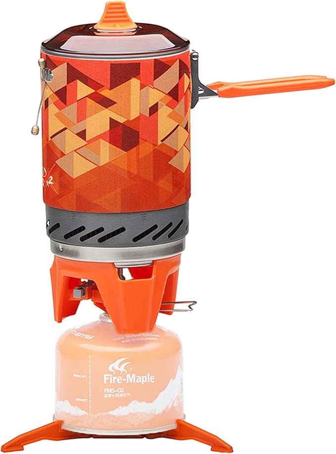 Fire-Maple Fixed Star X2 Backpacking and Camping Stove System Outdoor Propane Camp Cooking Gear Portable Pot Jet Burner Se...