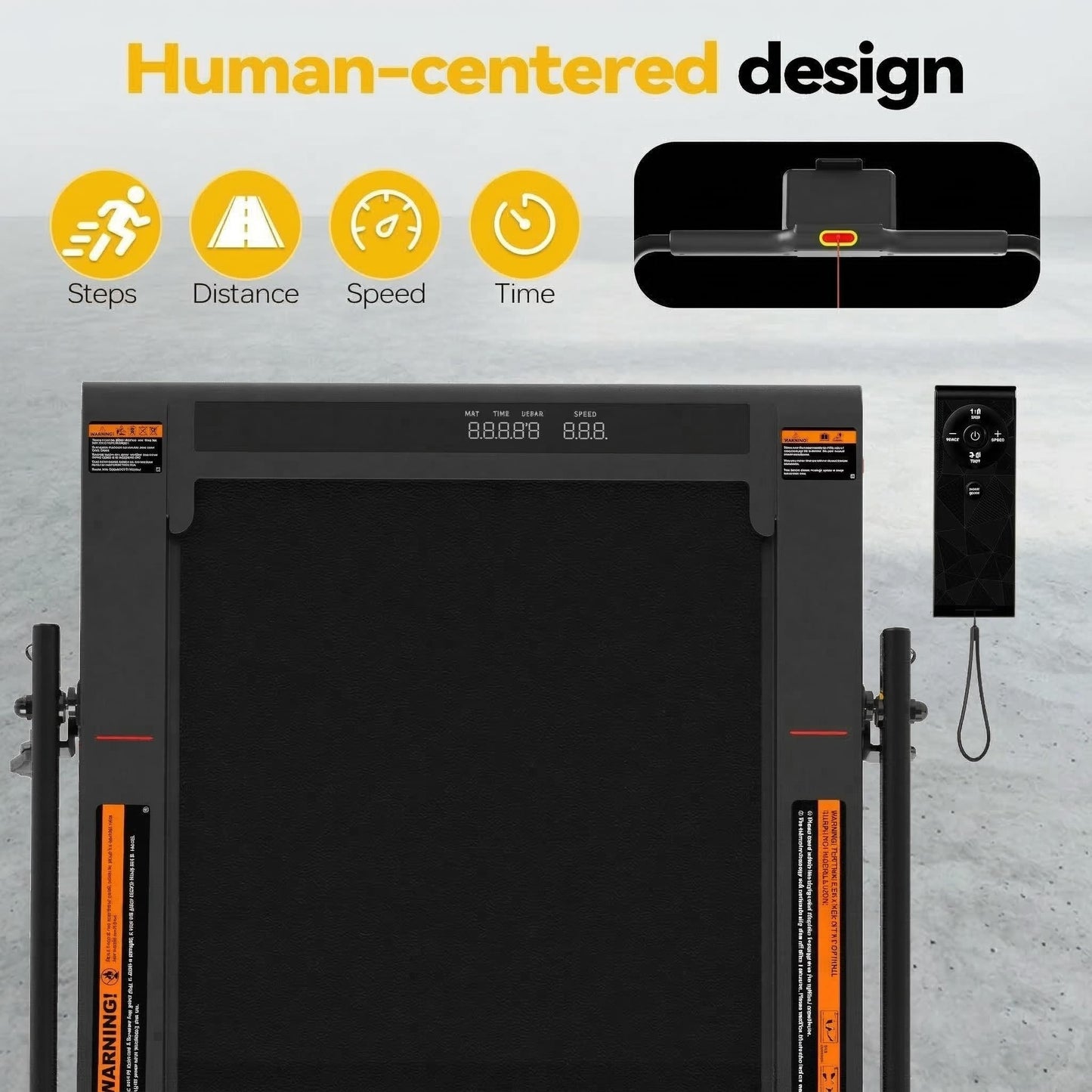 Freepi Walking Pad with 6% Manual Incline,4 in 1 Under Desk Vibration Treadmill for Home,Treadmill with Handle Bar Foldable