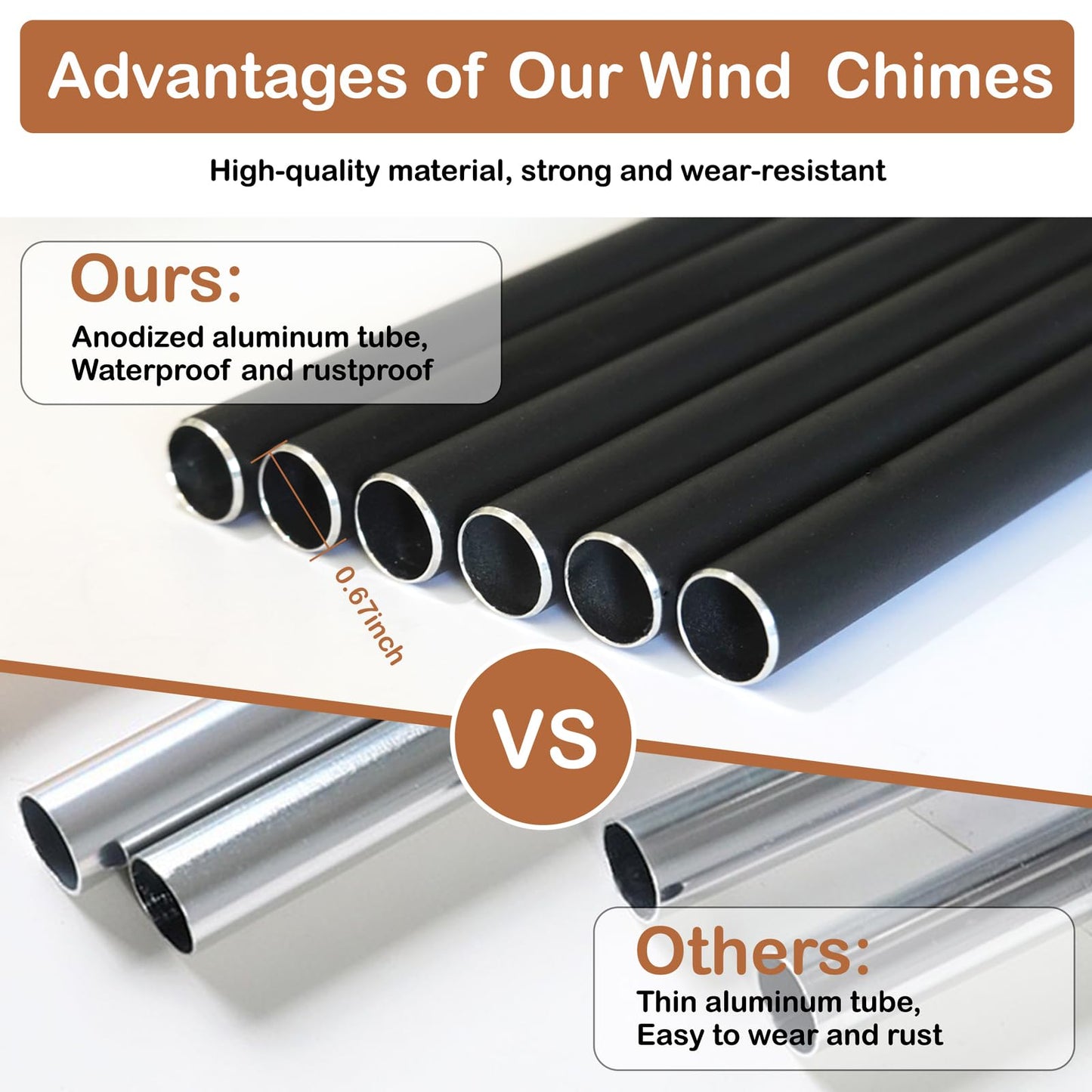 Friendship Thank You Wind Chimes Gifts for Friends, Best Friends Birthday Gifts for Women Men, Garden Decoration for Outside Patio Home, Unique Wind Chimes for BBF