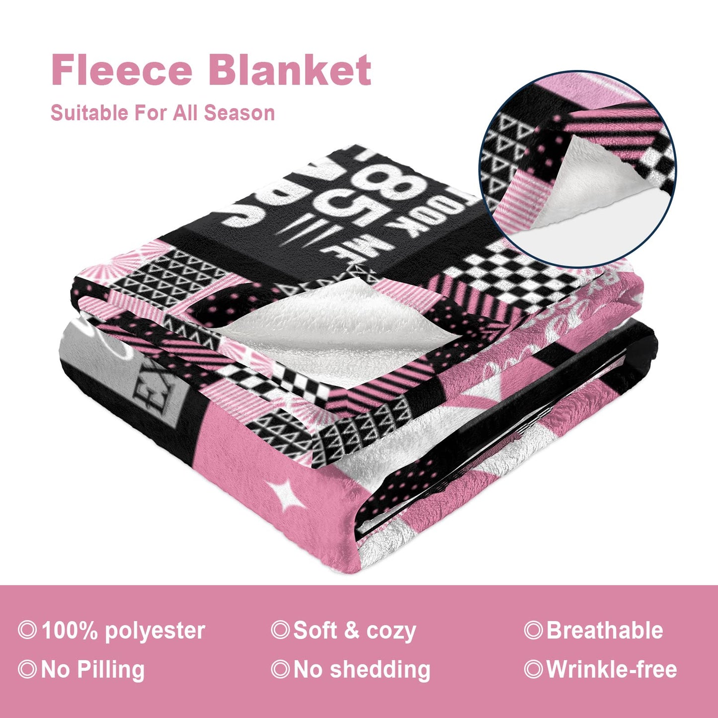 Atokker 85th Birthday Gifts for Women Blanket, 85th Birthday Party Decorations, Best Gifts for 85 Year Old Woman, Ideas for Mom Grandparents Throw Blanket 60"x50"