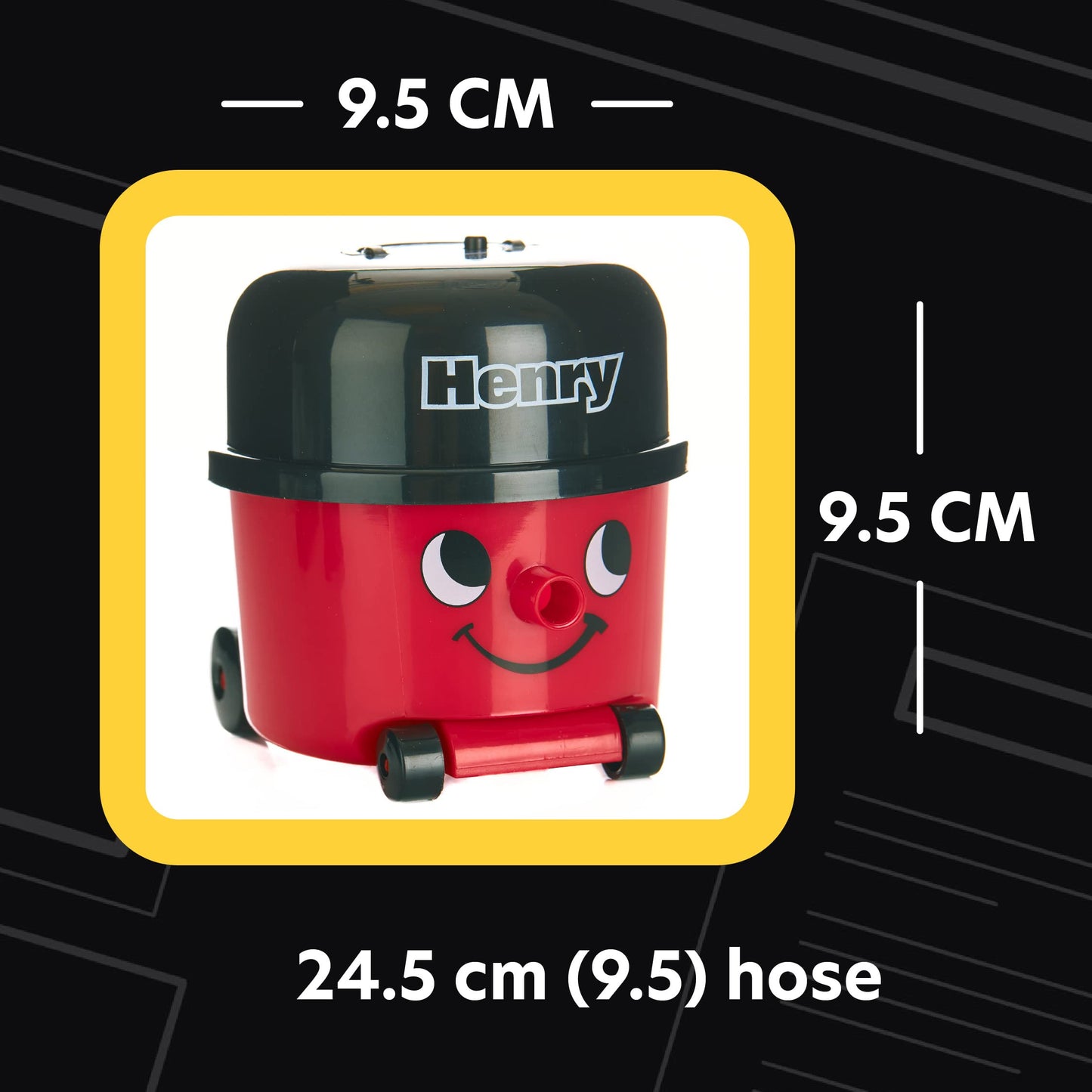 Paladone Henry Hoover Desk Mini Vacuum - Novelty Desktop Cleaner, Coordless Keyboard & Computer Cleaner