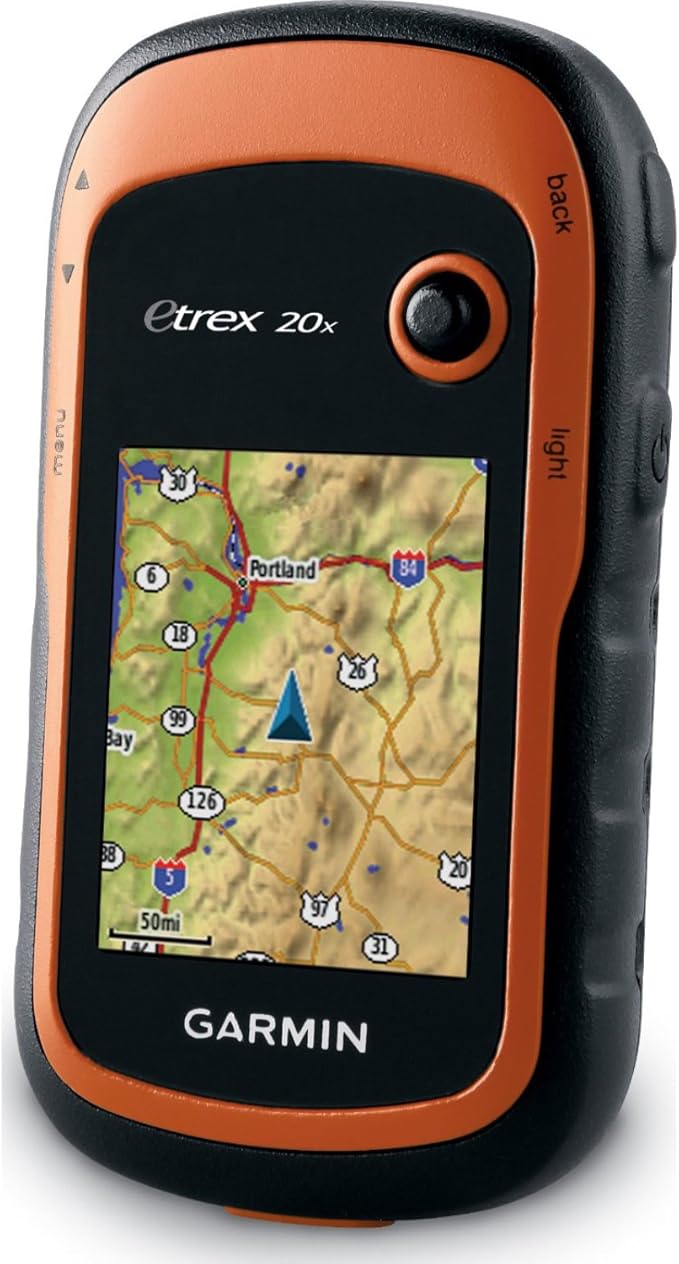 Garmin eTrex 20x, Handheld GPS Navigator, Enhanced Memory and Resolution, 2.2-inch Color Display, Water Resistant, Model:0...