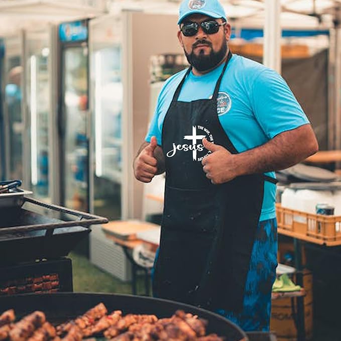 Funny Aprons for Men, Adjustable Mens apron for Grilling BBQ Cooking Grill Kitchen Chef, Birthday Gifts for Men Him