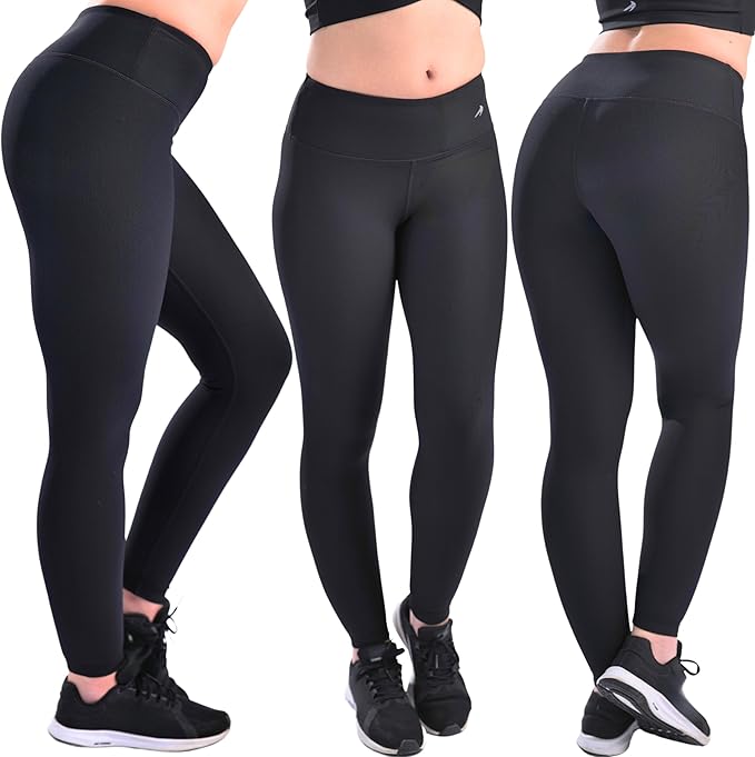 CompressionZ Women's Compression Leggings High Waisted Performance Shaping Gym, Pilates, Travel, Yoga, Workout Pants