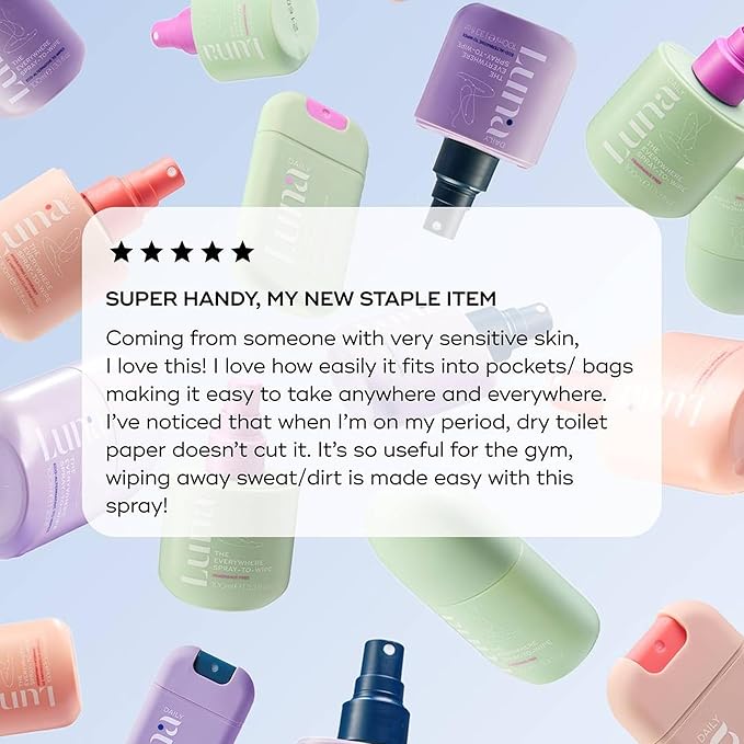 Luna Daily The Everywhere Spray-To-Wipe - Fresh Jasmine + Ylang Ylang | 80ml
