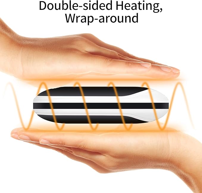 Karecel Hand Warmer Rechargeable, 5200mAh Electric Hand Warmer & Power Bank, Double-Sided Heating, USB Quick Charge, Portable Pocket Heater Handwarmer for Women Mens Gifts, Camping, Winter Sports