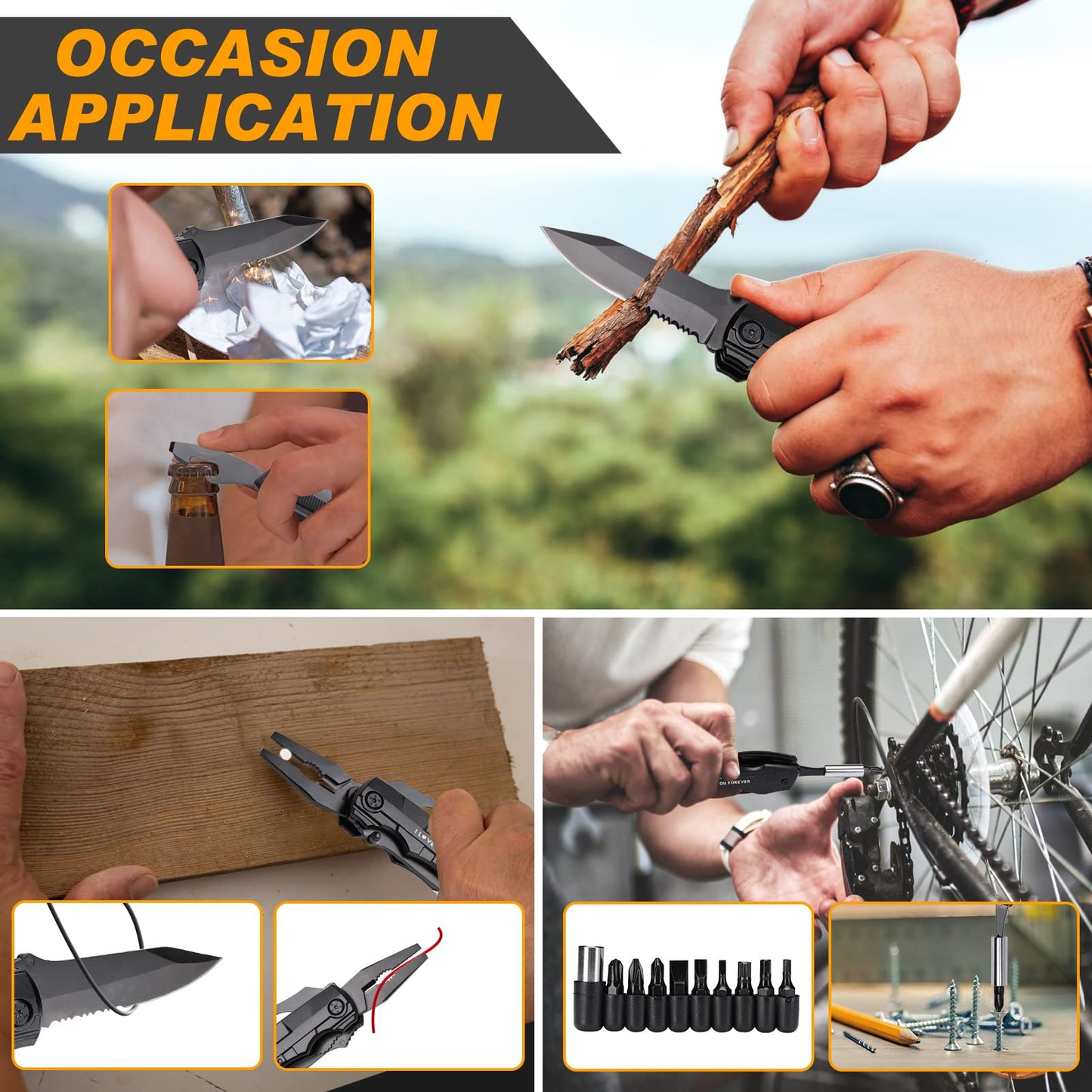 Gifts For Husband - Premium Insulated Tumbler & Multi-Tool Pocket Knife Set with Keychain & Greeting Card - Perfect Best Gifts,Anniversary, Birthday Gift for Him - Mens Wedding Keepsake Box