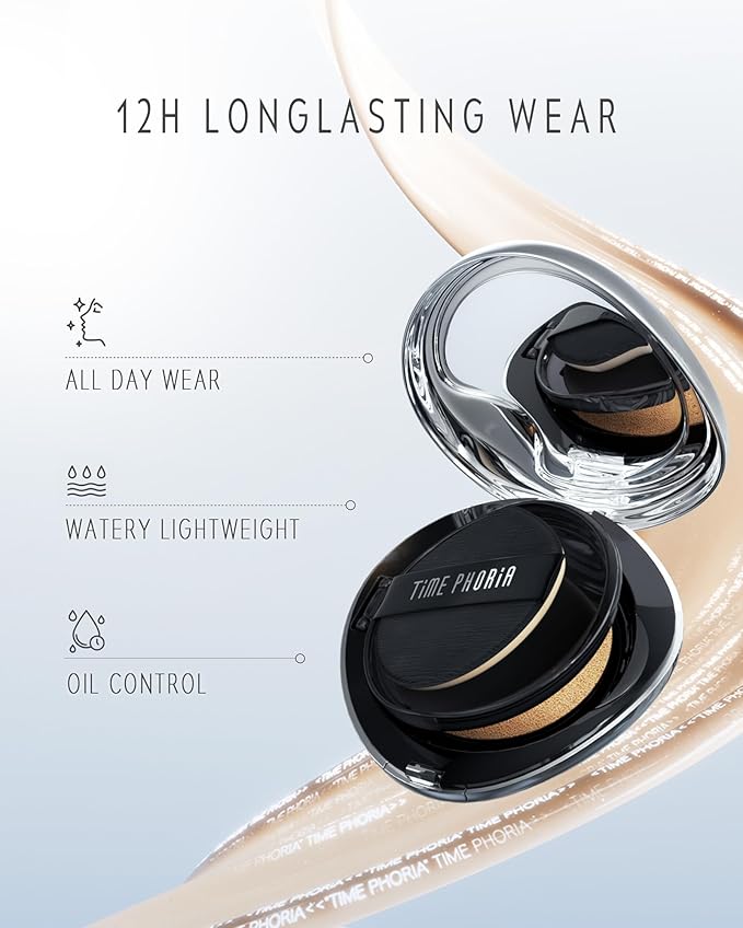 TIMELESS LUMINA MATTE PERFECTION CUSHION | Full Coverage, Weightless, Skin fit, Velvety Matte Finish, Oil-Control Waterproof Foundation, Sweatproof Flawless BB Cream CC (02 BIRCH)