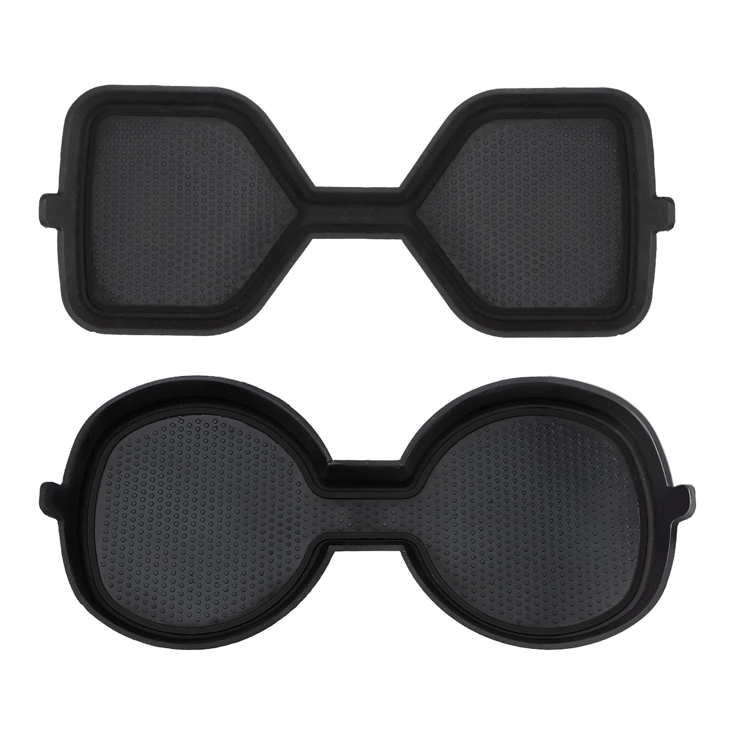 Auovo 3D Cup Holder Inserts for Toyota RAV4 Accessories 2025 2024 2023 2022 2021 2020 2019 Silicone Center Console Cup Holder Coaster Liner Mat Pad Interior Trims (Black, 2pcs kit)