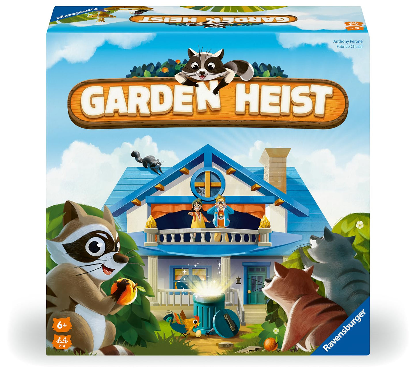 Ravensburger Garden Heist Board Game for Kids Ages 6 and Up – Family Fun Hide and Seek with Raccoons