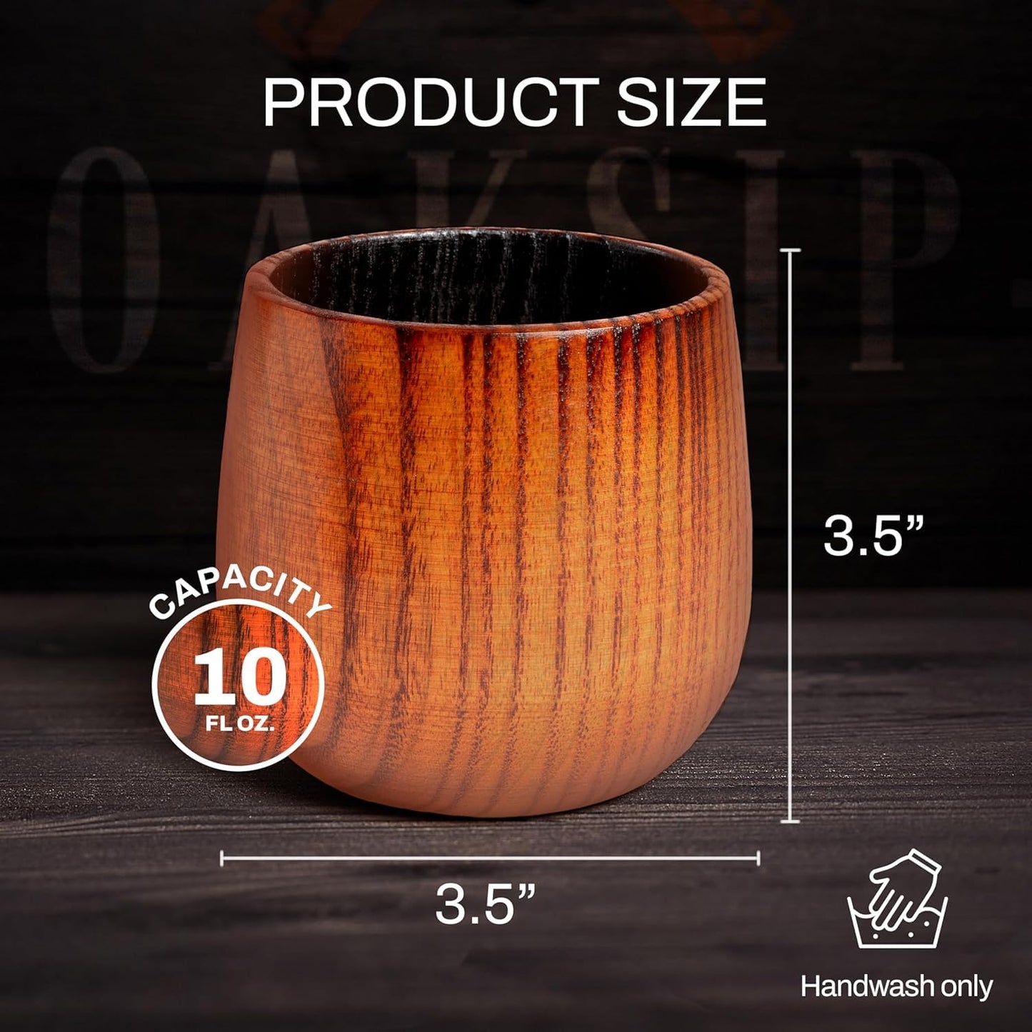 The Original Charred Wooden Bourbon Drinking Glass Bourbon Gifts for Men | Whiskey Glasses For Dad | Great Whiskey Gifts for Men Who Have Everything | Perfect Presents For Boyfriend or Dad (2 Pack)