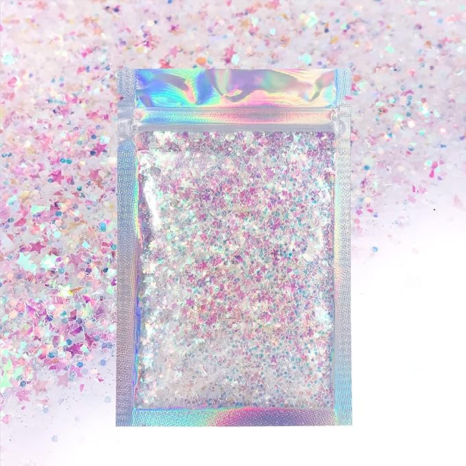 Iridescent Face & Body Glitter - Chunky Glitter - Uses Include: Holidays, Cheerleading, Festival, Rave, Hair, Makeup, Fac...