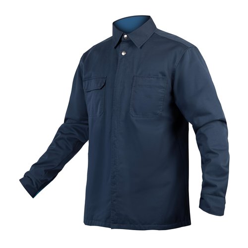 Endura Mens Hummvee Mountain Cycling Jacket Shacket - Ink Blue, X-Large