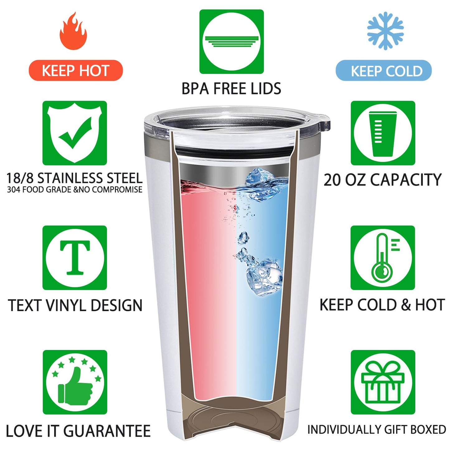 BIRGILT Gigi Gifts for Grandma - Christmas Gifts for Gigi - Best Gigis Ever Gift for Birthday, Grandparents Day, Thanksgiving, Mothers Day - Best Gigis Cup Tumbler 20oz