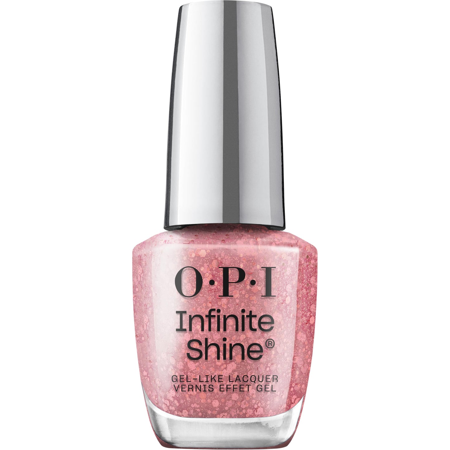 OPI Infinite Shine Servin Pink | Jelly Soft Pink Glitter Long Wear Gel Like Nail Polish | Make 'Em Jelly! Collection | Summer 20