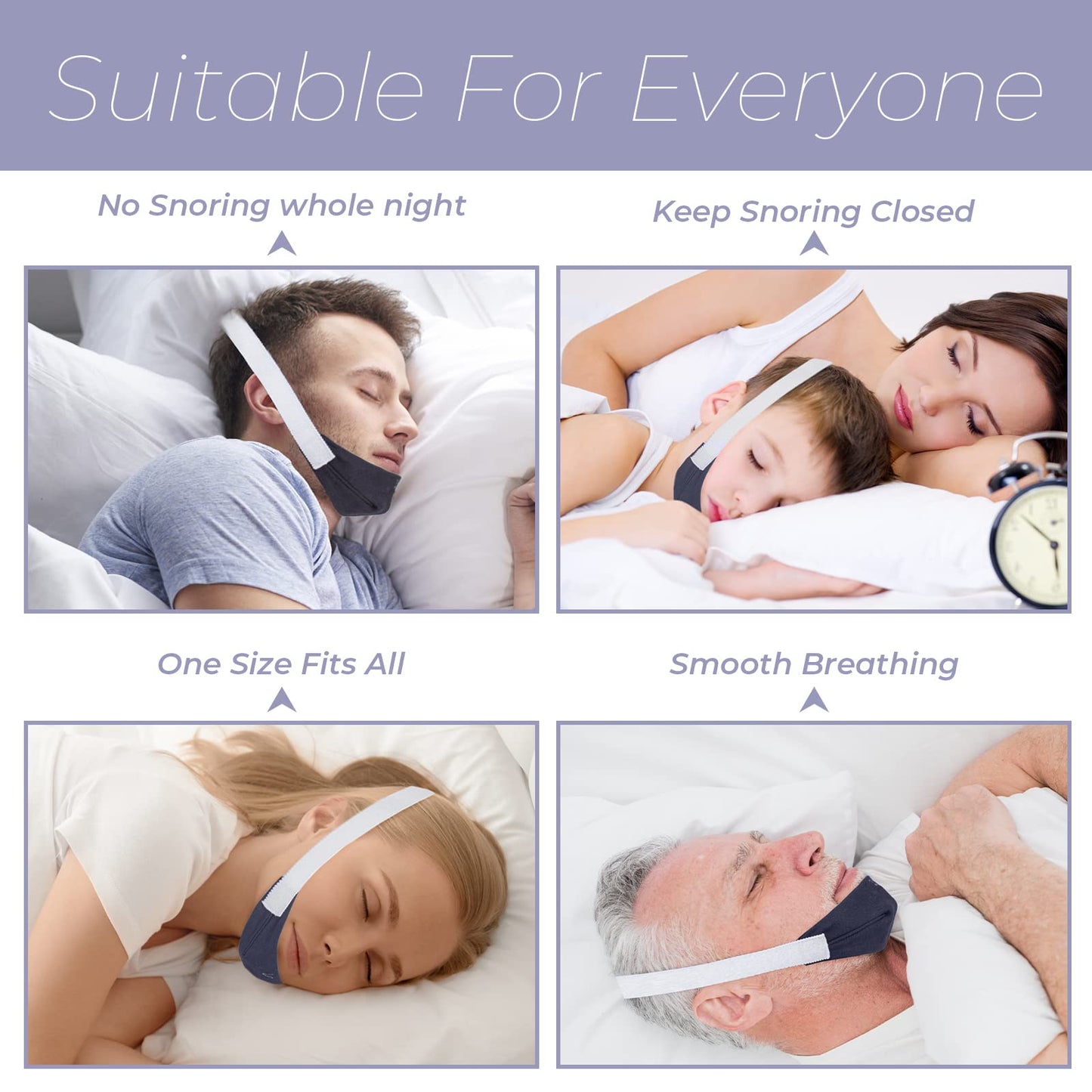 Chin Strap Replace for ResMed, Adjustable Chin Strap to Keep Mouth Closed and Reduce Air Loss, Anti Snoring Chin Straps for Men Women (1 Pack)