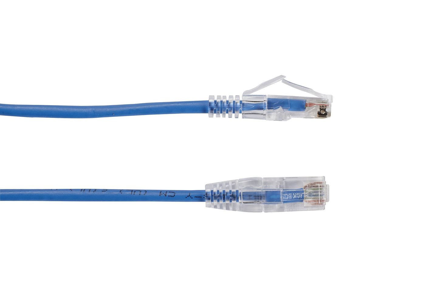 Black Box 2Ft Blue Cat6A Slim 28Awg Patch