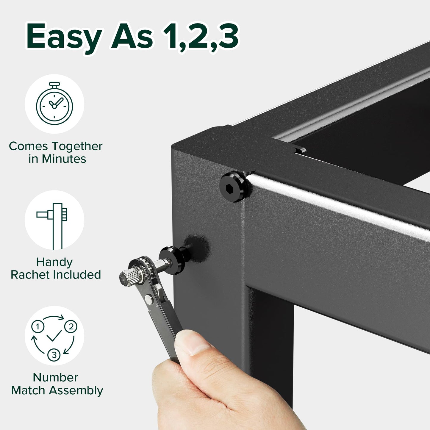 ZINUS 14 Inch Elias Metal Platform Bed Frame, Steel Support, No Box Spring Needed, Easy Assembly, Queen