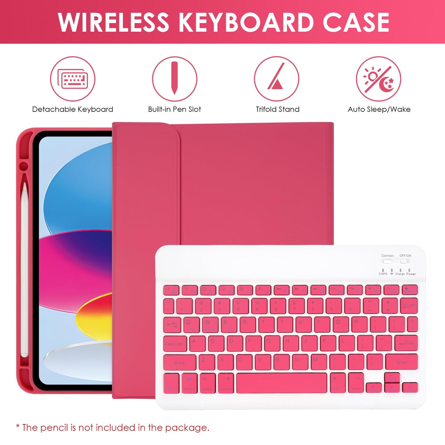 Lama For Ipad (A16) 11Th Gen 2025 /10Th Gen 2022 Keyboard Case, Thin & Light Cover With Pencil Holder, Magnetic Case With Keyboa