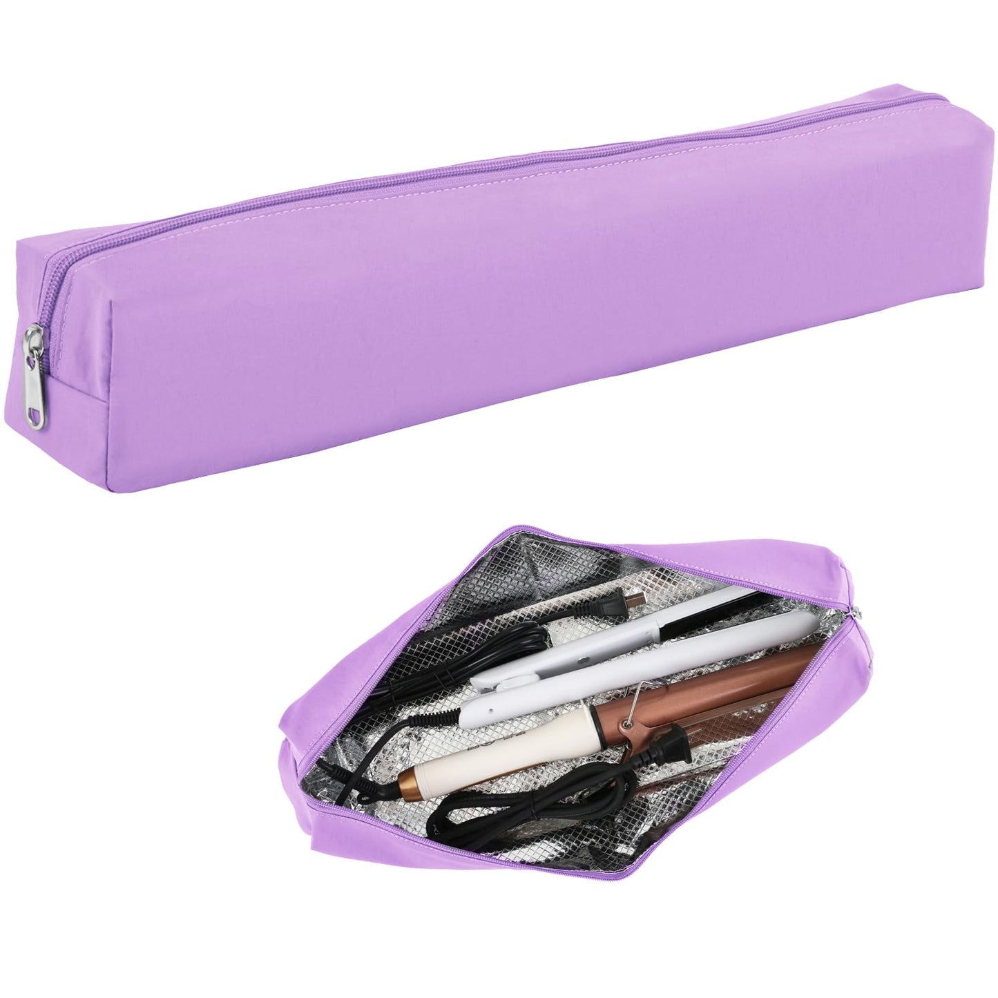 Suafrnut Professional Hot Hair Tools Organizer Bag Portable Travel Heat Resistant Storage Case Pouch for Curling Irons, Flat Iro