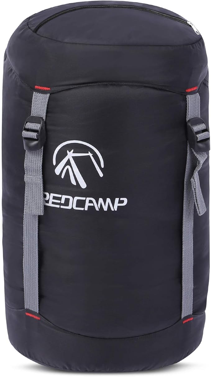 REDCAMP Nylon Compression Stuff Sack, 10L/17L/27L/40L Lightweight Sleeping Bag Compression Sack Great for Backpacking, Hik...