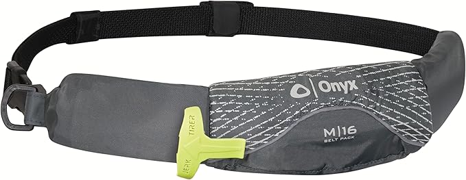 Onyx M-16 Manual Inflatable Belt Pack, U.S. Coast Guard Approved, Low Profile, Compact Design, Approved for users 16 years...