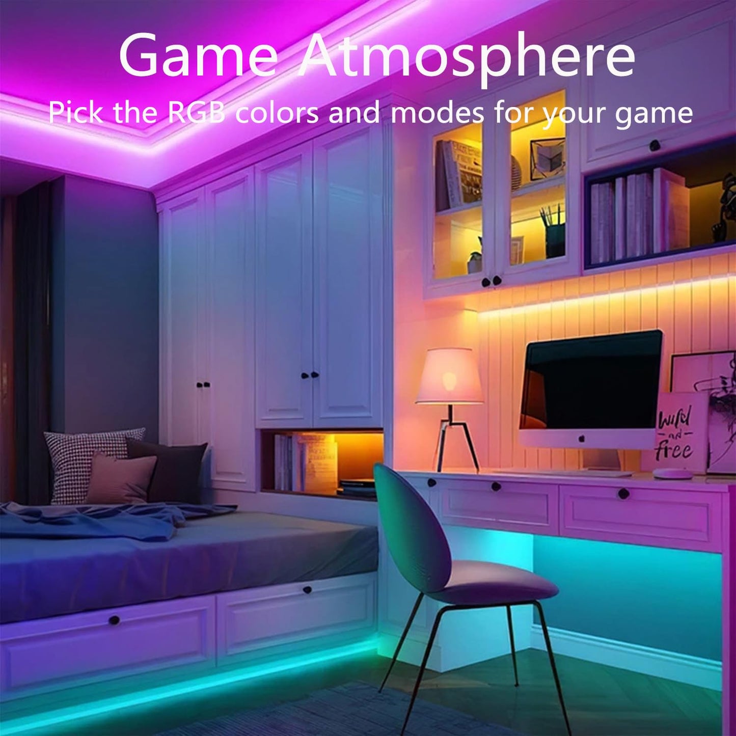 httpsmp 60FT Neon Rope Lights,Flexible Led Light Control with App/Remote,Multiple Modes,IP67 Outdoor Waterproof,Music Sync Strip for Bedroom