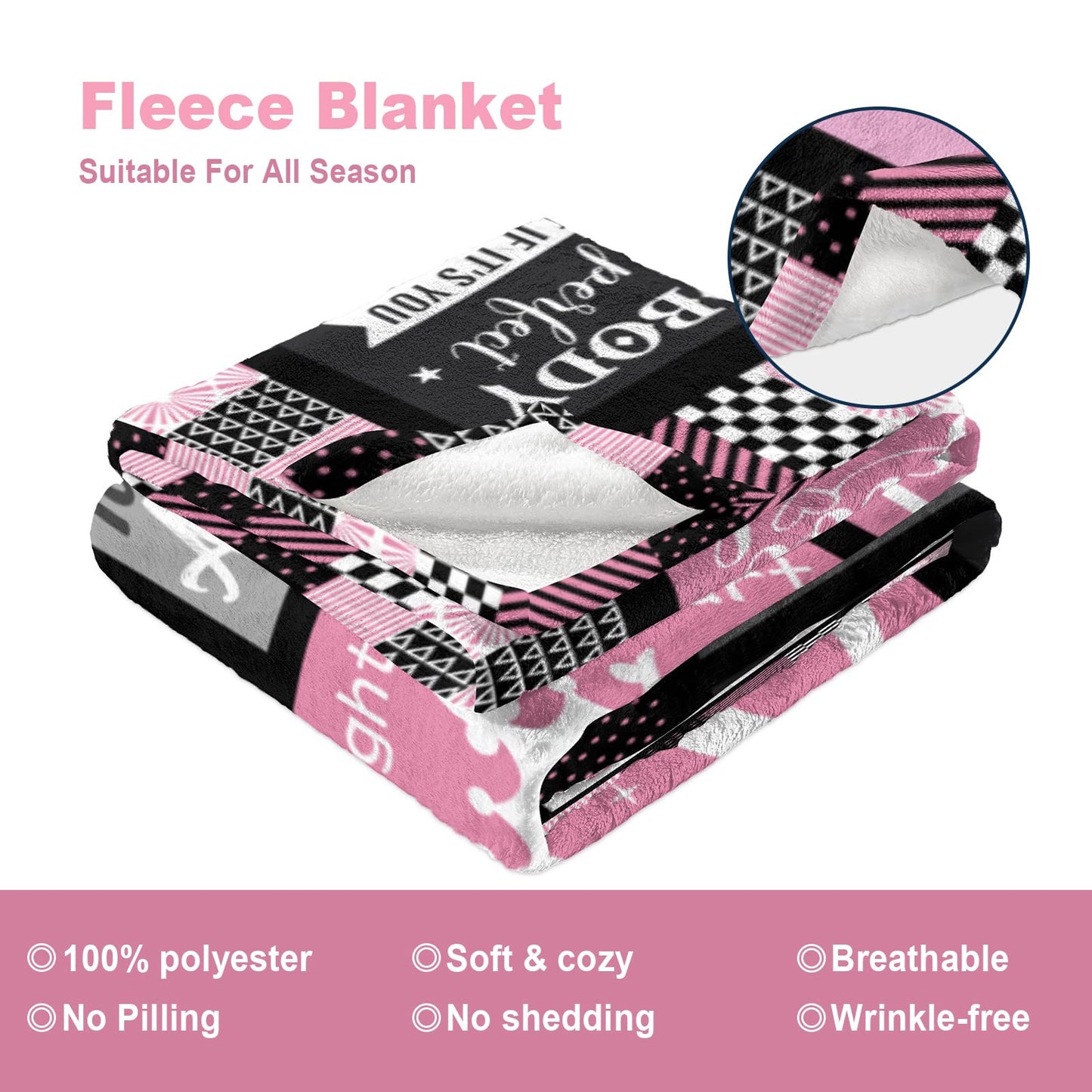 Atokker Birthday Gifts for Women, Happy Birthday Decorations Blanket, Gifts for Women Birthday Unique, Best Friend Friendship Gifts for Bestie BFF Throw Blanket 50"x60"