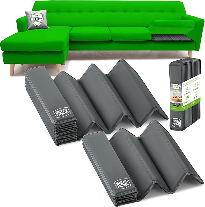 Heavy Duty Sectional Cushion Support Board – Instantly Repair Sagging Sofa Seat | 19.7"x 81"+45" | .5" Furniture Grade Wood Under Cushions Insert, Anti-Slip Supports, Extend Sofas & Couches Life