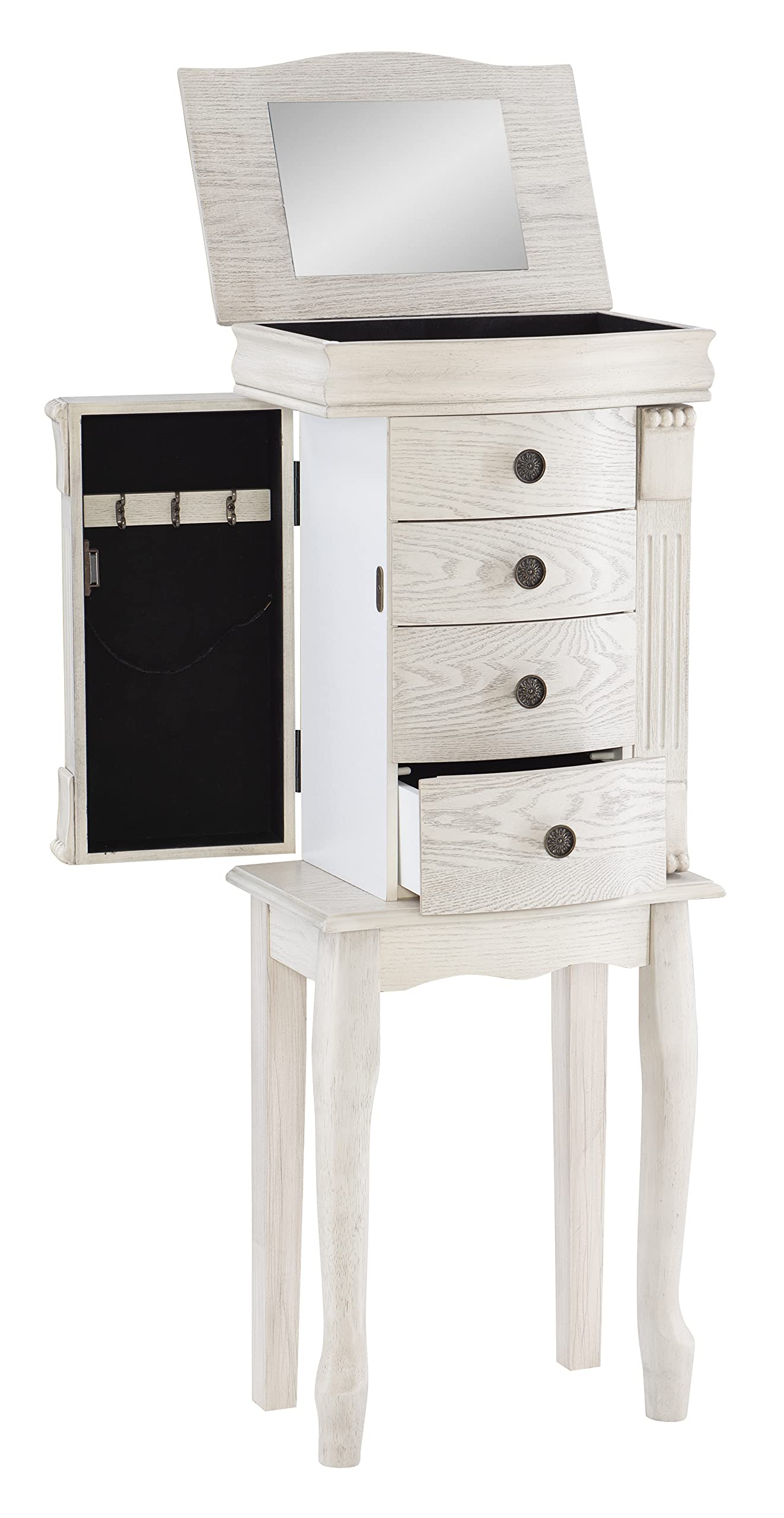 Hartford Off White Jewelry Armoire by Powell