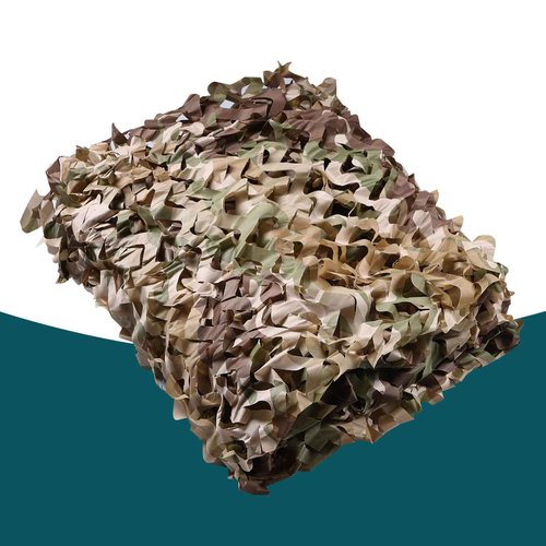 iunio Camo Netting Camouflage Netting, Camo Net Bulk Roll Camouflage Mesh Nets for Hunting Blind Deer Stand Military Party Decorations Sunshade Shooting (19.68ft*19.68ft/6m*6m, Brown Camo)