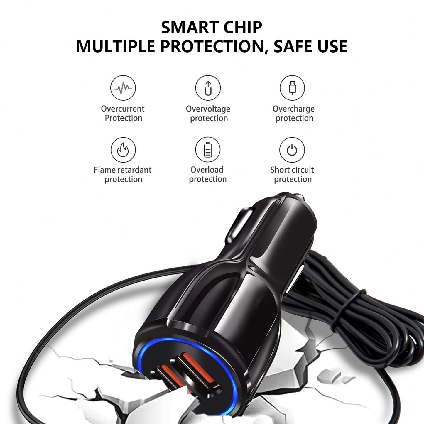 Fast Usb Car Type C Charger 30W Adapter For Moto G Power 2025/G Stylus/G Play/G Pure,Edge,Motorola One 5G Ace/Razr, Carplay Cabl