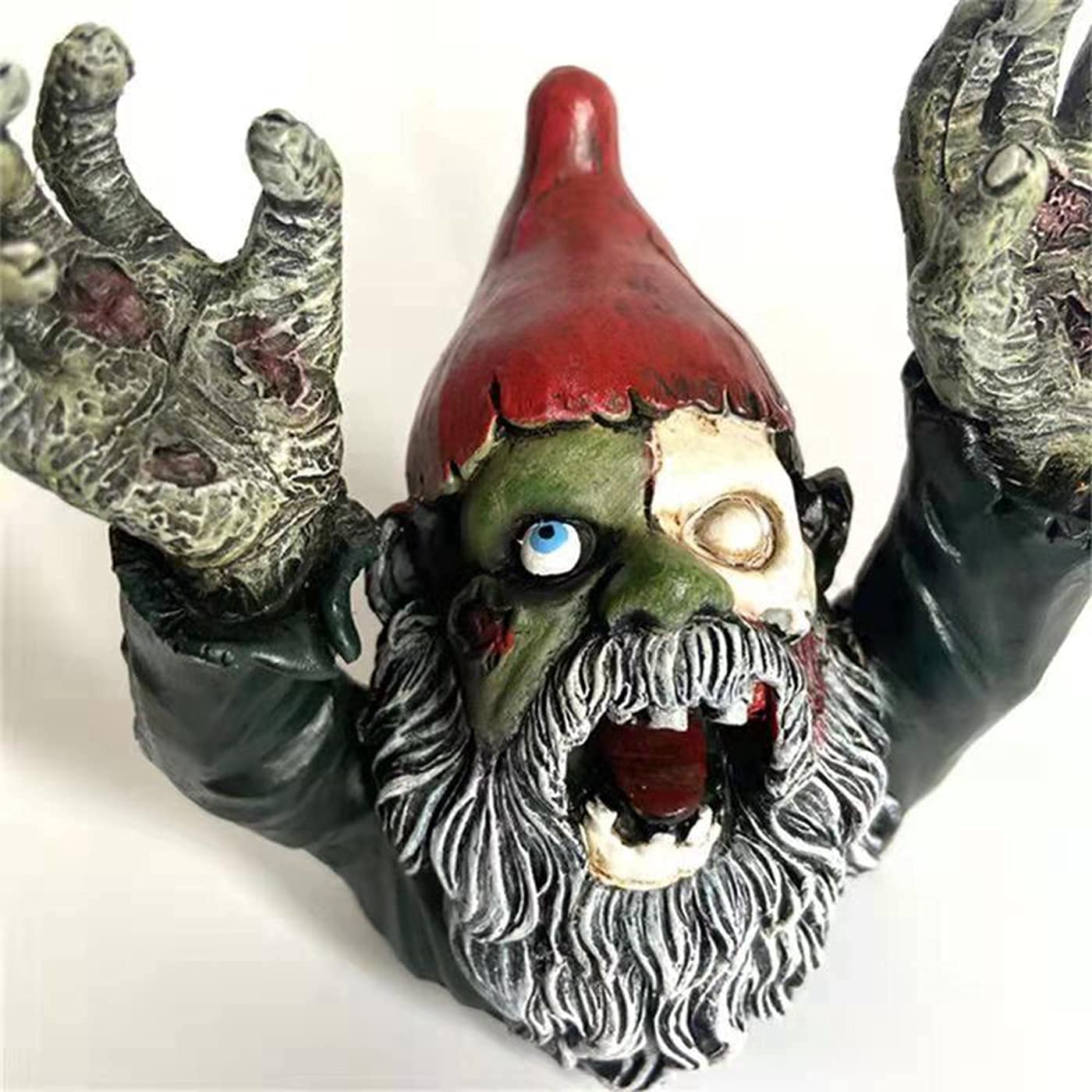 SDASF ZWFDC Resin Zombie Gnomes, Gnomes Garden Decor, for Garden Sculptures & Statues Outdoor Decorations for Patio Walking Dead Gnome Zombie Gnome- 4.13inch