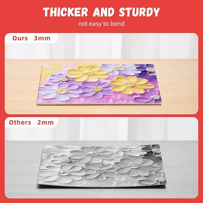 Simetufy Canvas Boards for Painting 8x10In, 90 Pack Bulk Canvases for Painting - Cotton Canvas Panels for Oil, Acrylic & Watercolor Painting.