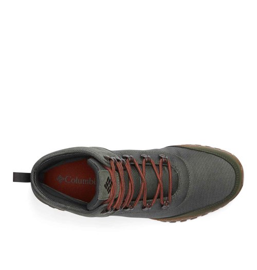 Columbia Mens Fairbanks Mid, Gravel/Dark Moss, 7.5
