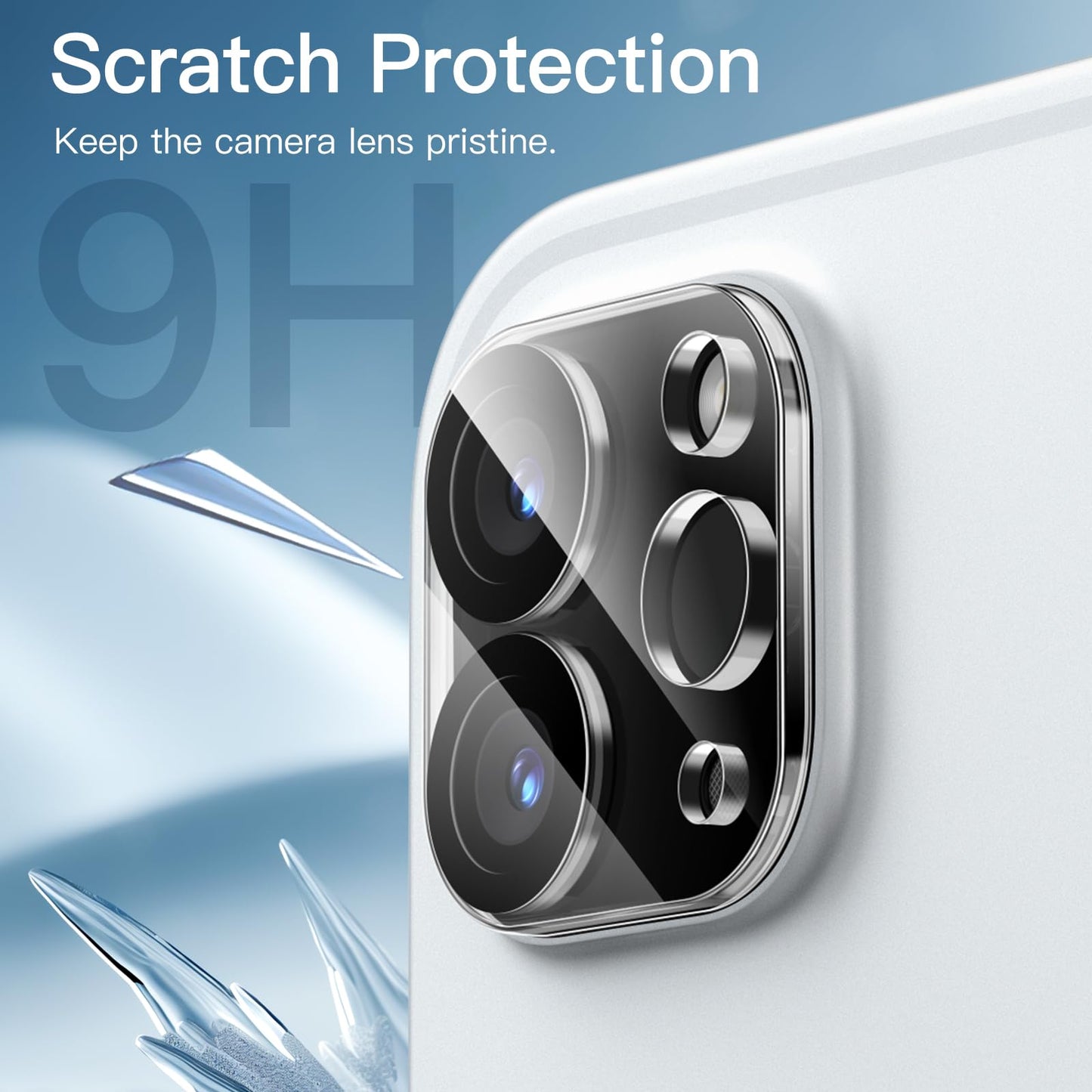 Jetech Camera Lens Protector For Ipad Pro 11-Inch/12.9-Inch (2022/2021/2020 Release), 9H Anti-Scratch Hd Clear Tempered Glass, F