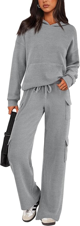 PRETTYGARDEN 2 Piece Sets for Women Fall 2026 Sweatsuits Outfits Lounge Matching Hoodie Set Travel Track Suits Winter Clothes