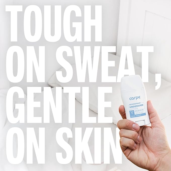 Carpe Underarm Antiperspirant and Deodorant, Fresh Powder Scent