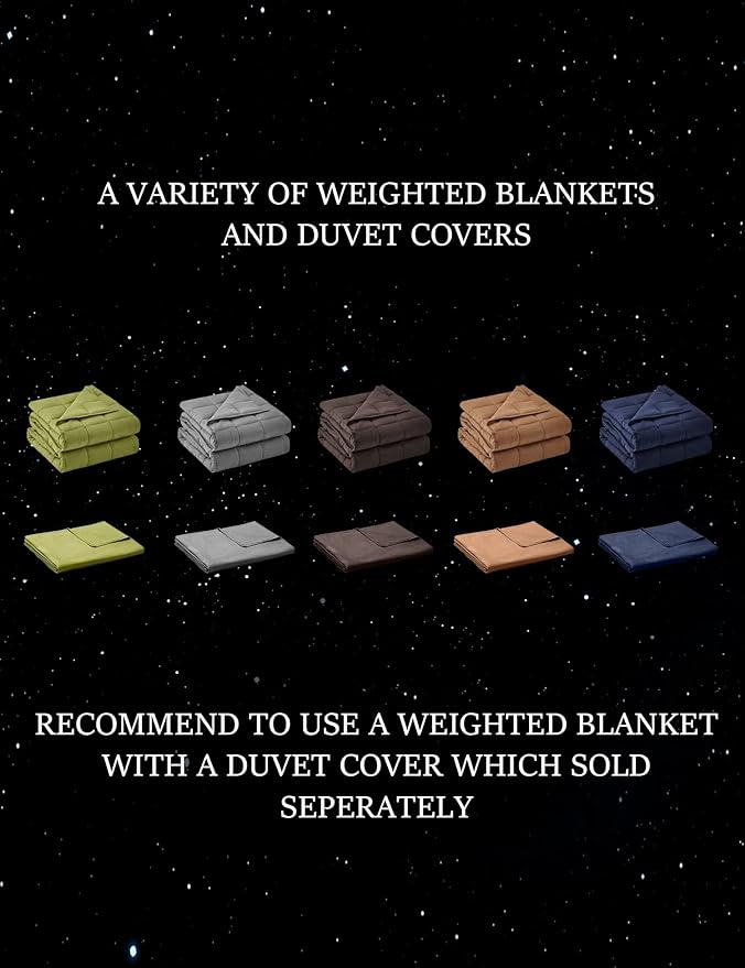 BB BLINBLIN Adult Weighted Blanket Heavy Blanket, Calm and Sleep, Premium Soft and Comfortable Material and Glass Beads (Dark Grey, 60''x80'' 25lbs), Suit for Adult(~240lb) Use on Queen/King Bed…