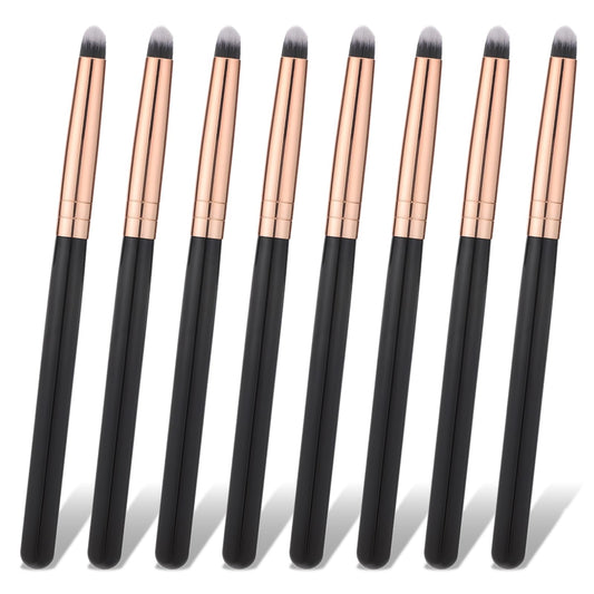 8 Pcs Professional Small Pencil Eyeshadow Brush, Eyeliner Smudge Brush Pointed Pencil Stick Set Round Blending Makeup Tool Reusa
