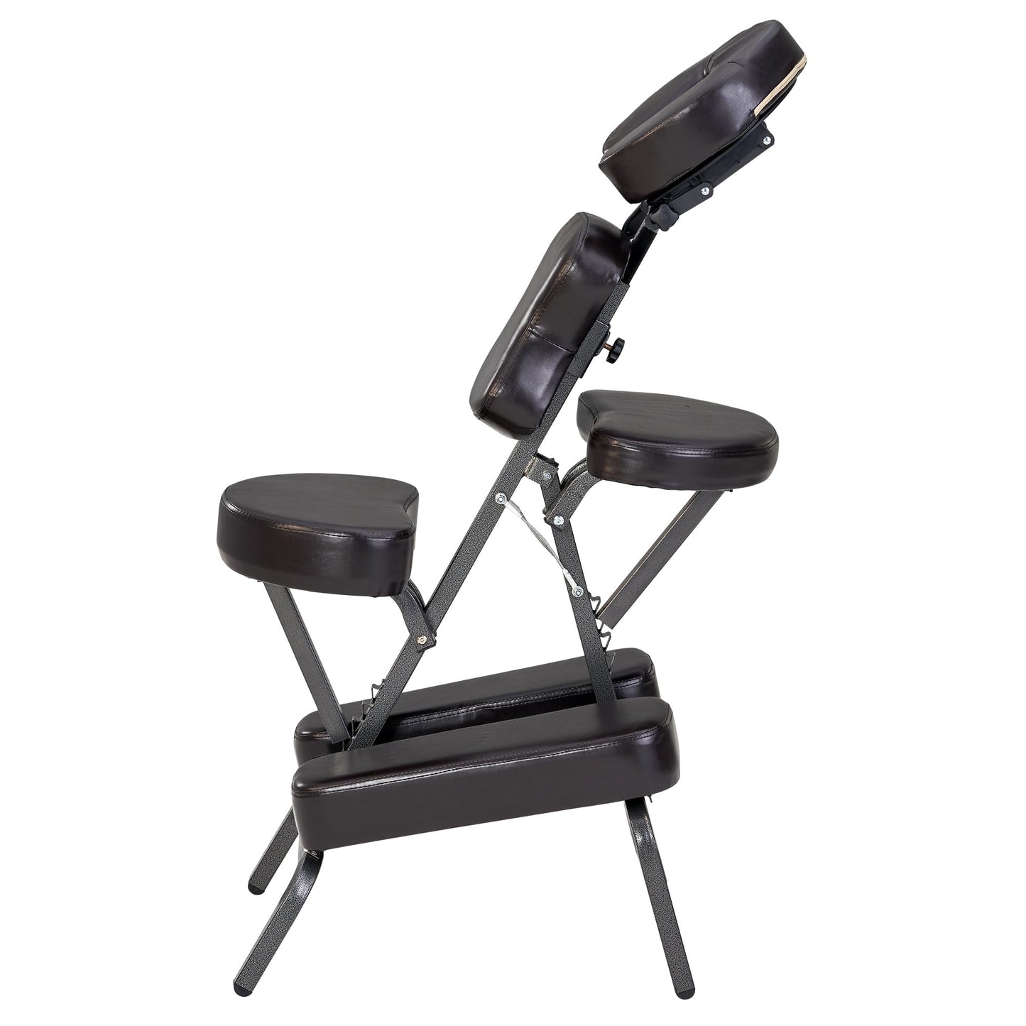 Master Massage Bedford Massage Chair Full Body Portable- Lightweight Massage Chair with Carrying Case-Tattoo Chair Height Adjustable Folding Chair Face Cradle Salon SPA (Coffee)