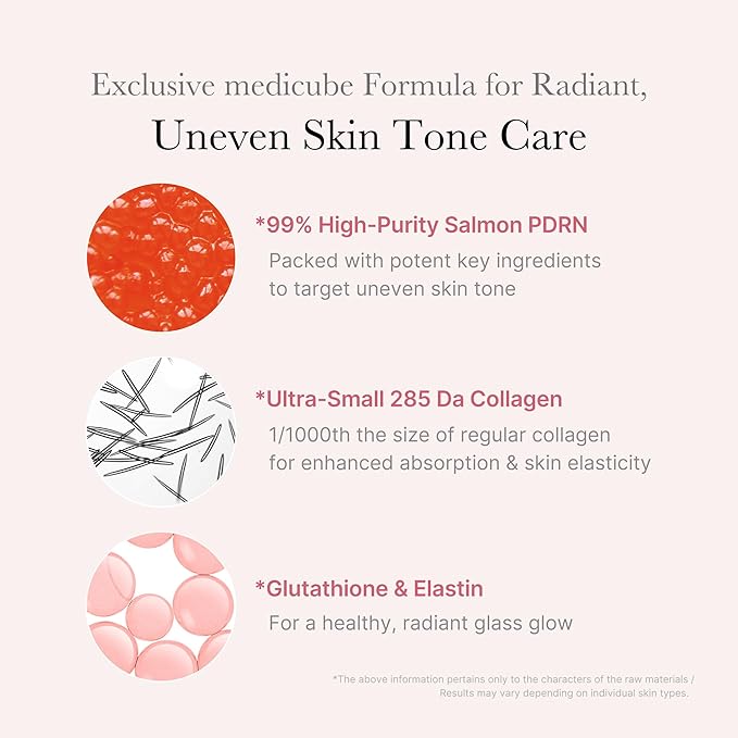medicube Intensive Moisture & Skin Plumping Set: Salmon DNA PDRN Pink Peptide Serum and Salmon DNA PDRN Pink One Day Serum