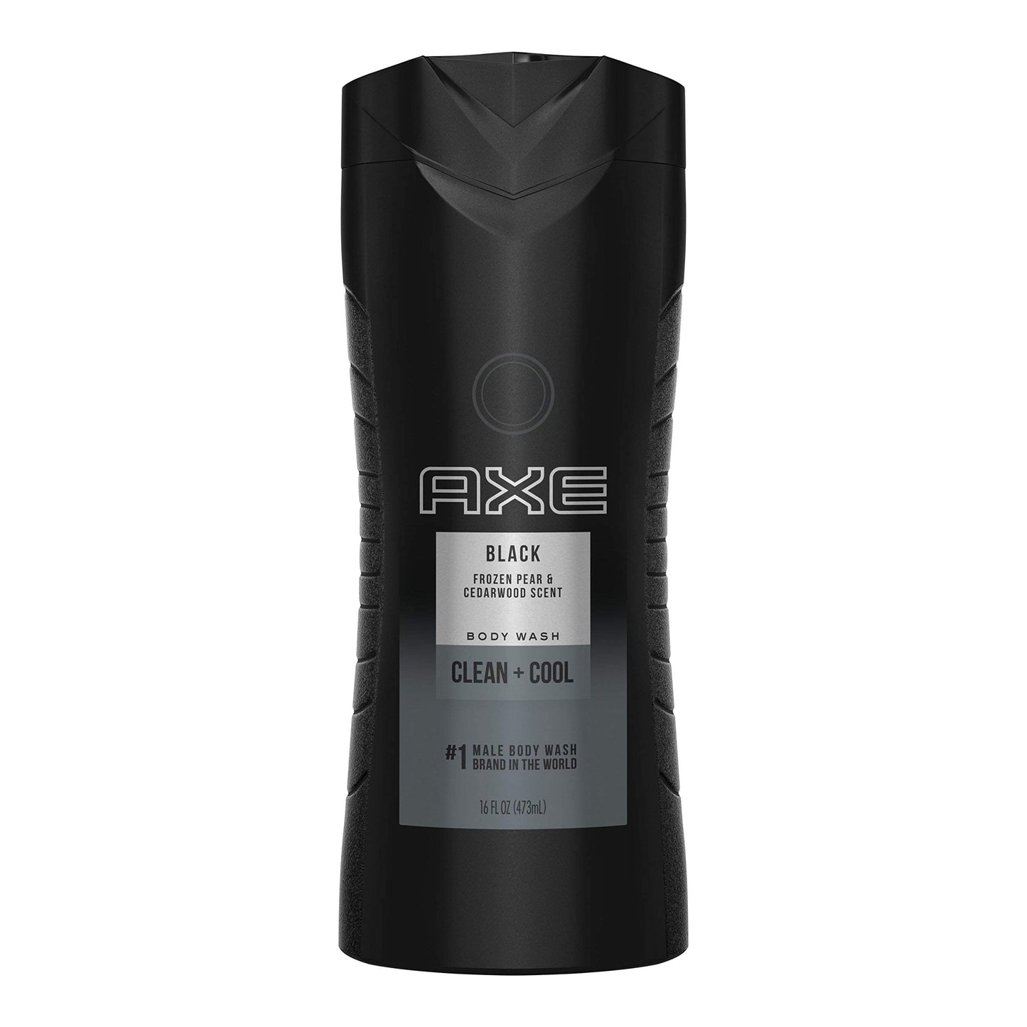 AXE Body Wash 12h Refreshing Scent Cleanser Black Frozen Pear and Cedarwood Men's Body Wash with 100 percent Plant-Based Moistur