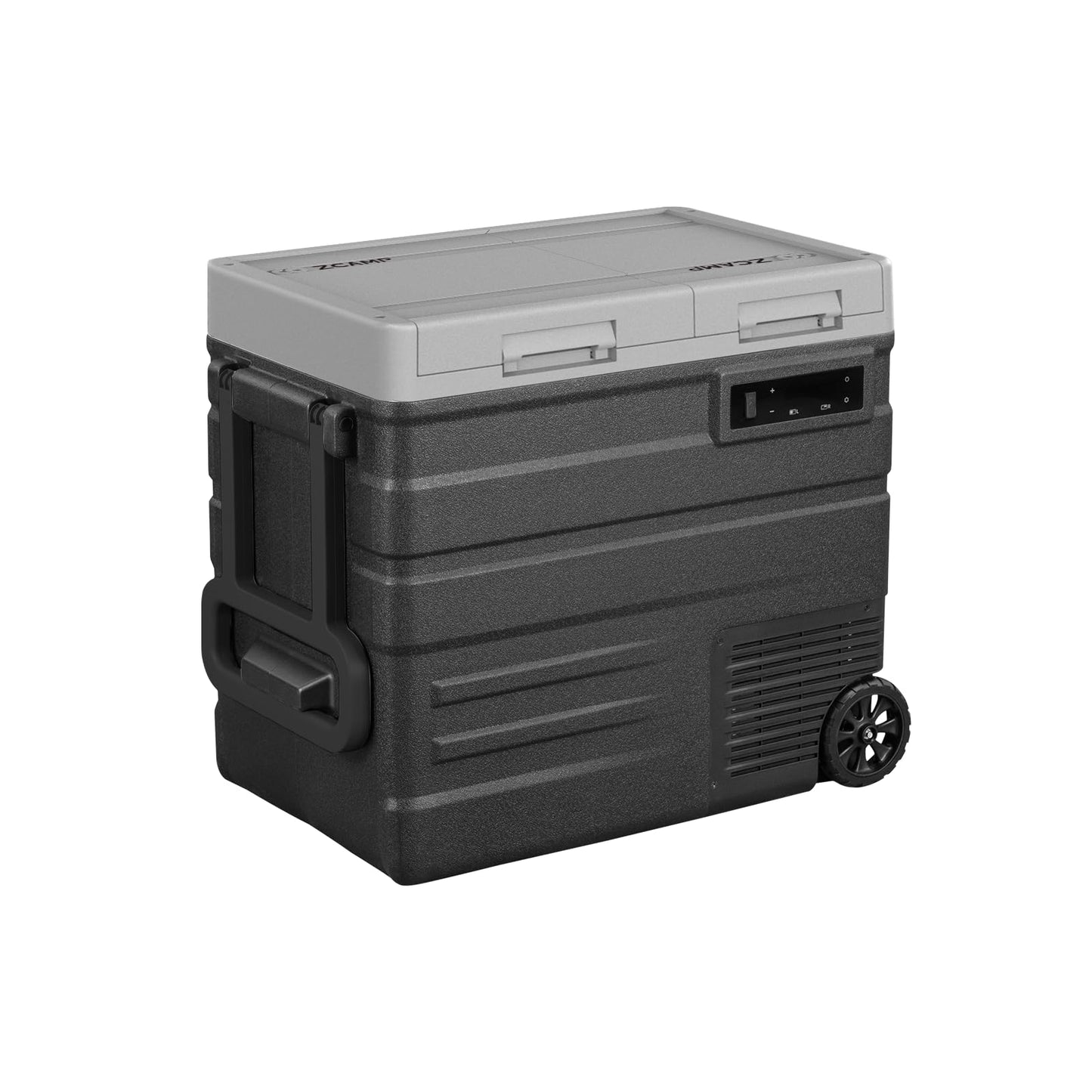 zcamp UD55 12V Car Refrigerator,Dual Zone Car Fridge with Wheels,52QT(49.1L) Electric Cooler Portable Freezer,12 Volt Refrigerator -4℉~68℉,12/24V DC 100-240V AC for Camping, Travel, Truck, RV